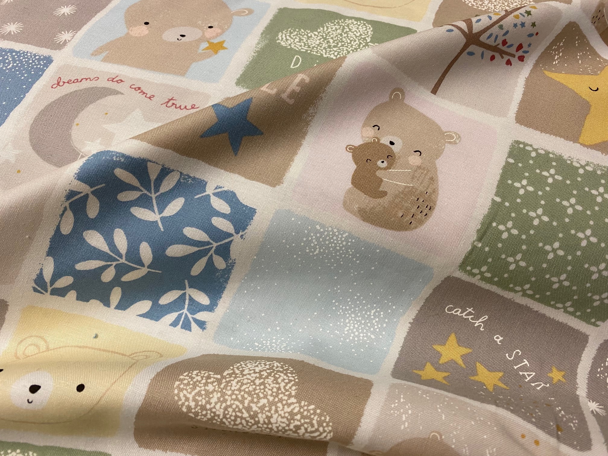 Kinderstoff Babyworld Patchwork