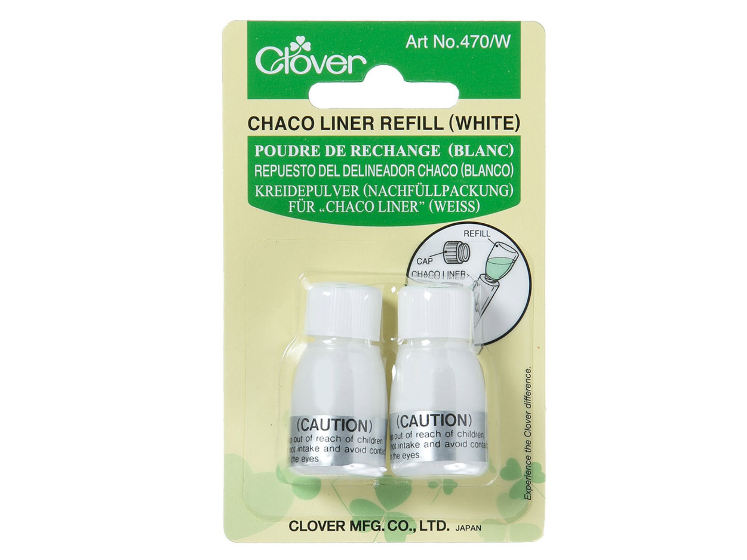 Chaco Liner Refill Kreidepulver Weiß Clover