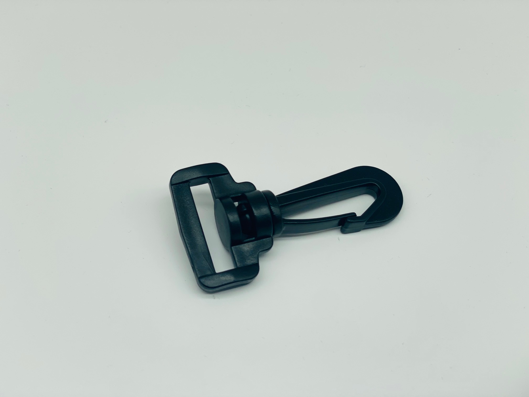 Karabinerhaken 20 mm  Schwarz Kunststoff