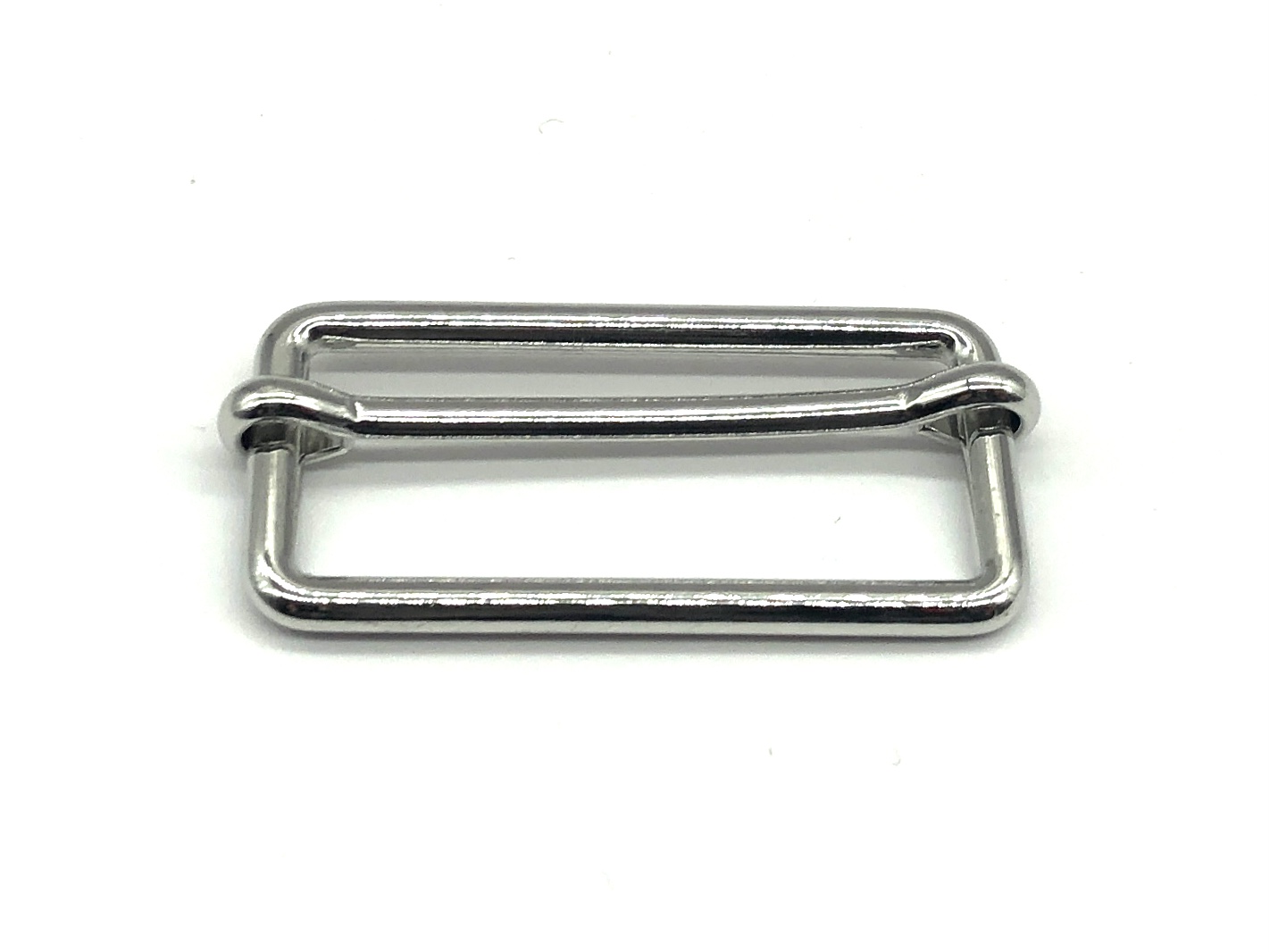 Leiterschnalle Metall 40 mm Silber