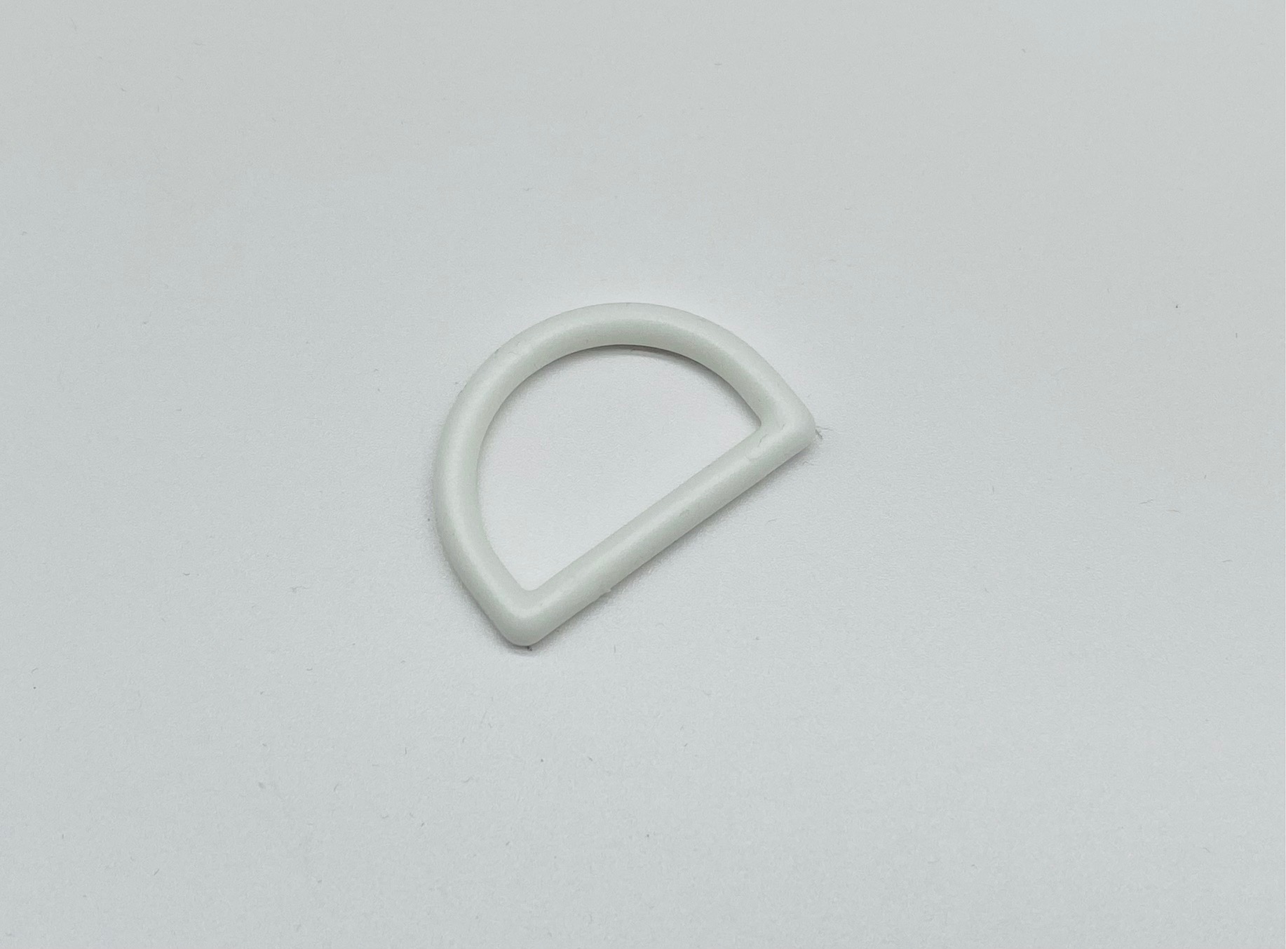 D-Ring 30 mm Weiß Kunststoff