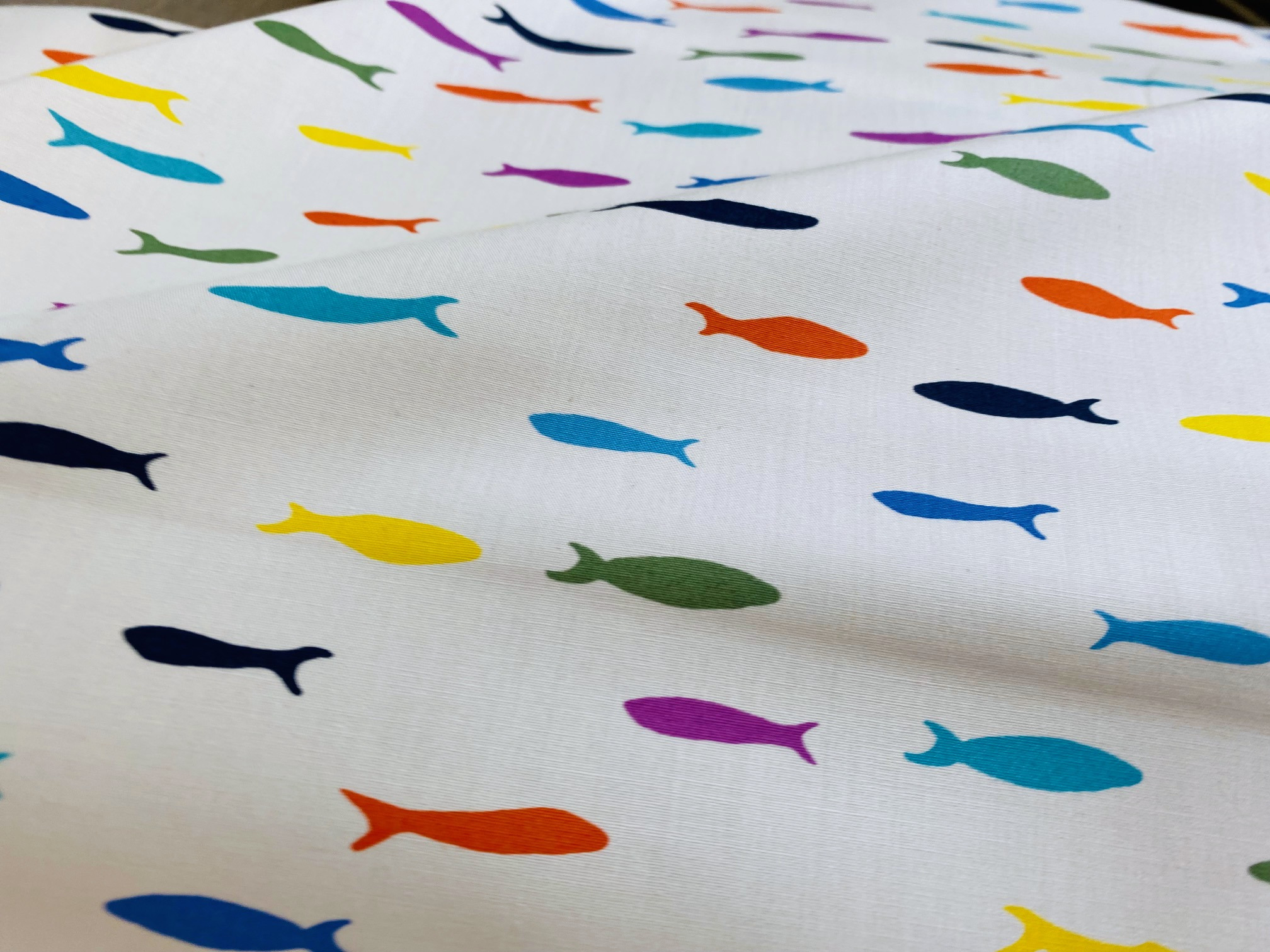 Bio-Baumwollstoff Just for Fun Bunte Fische birchfabrics