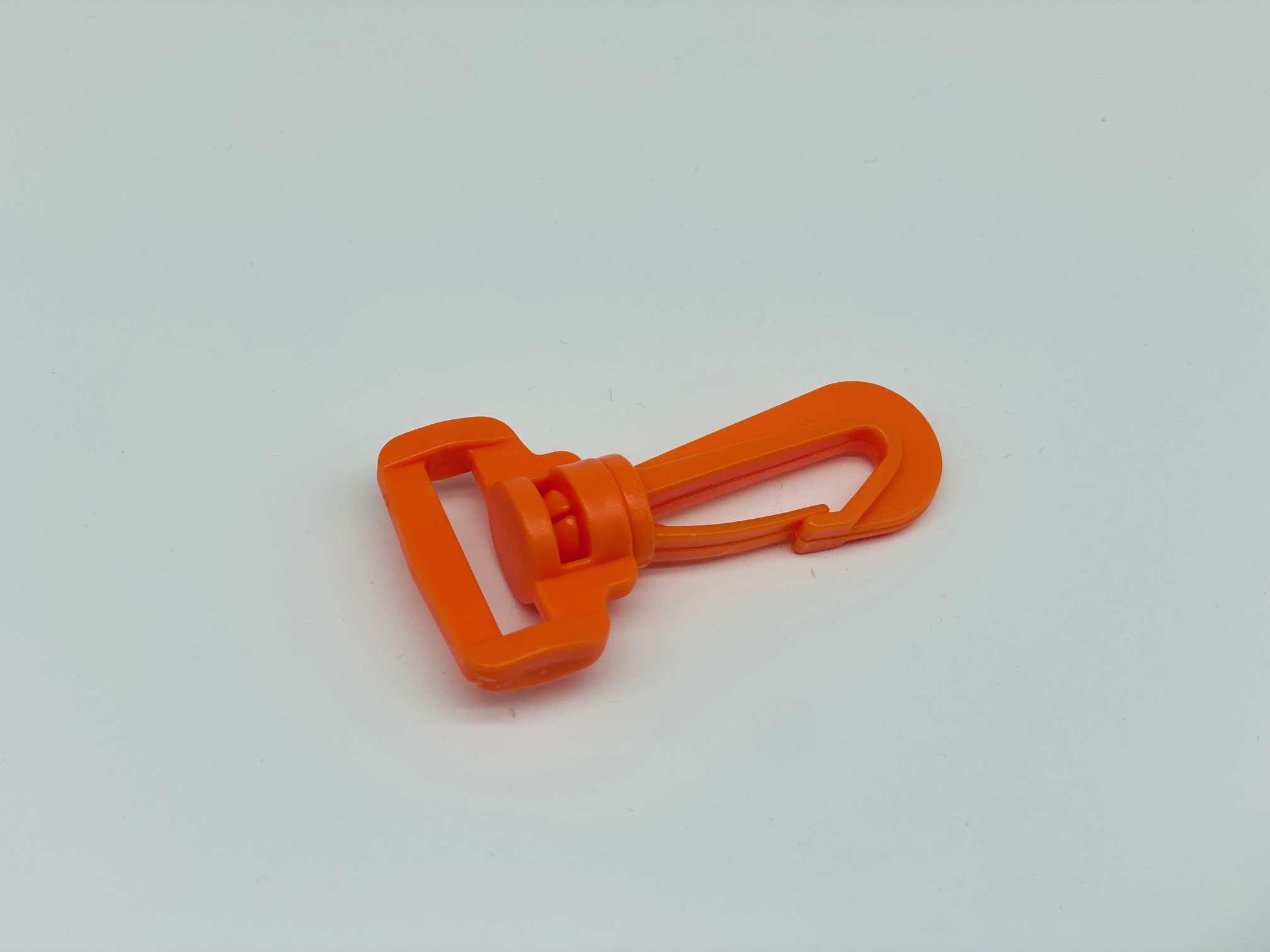 Karabinerhaken 25 mm Orange Kunststoff