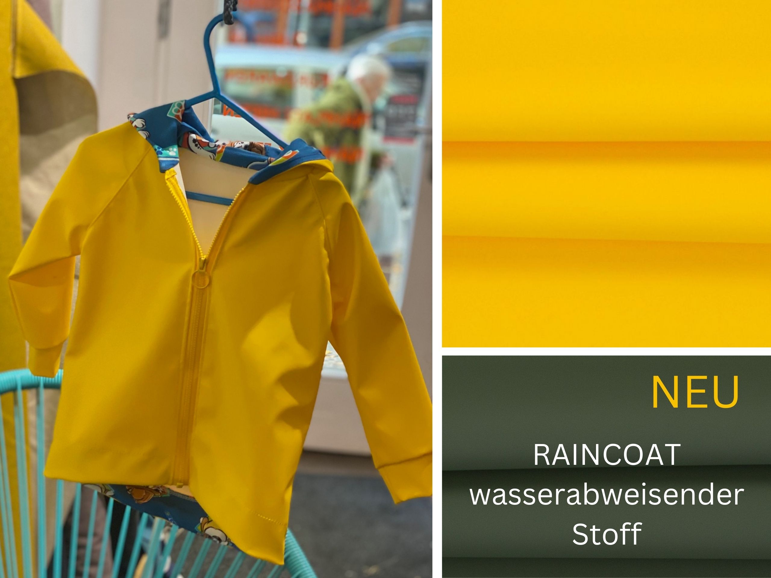 Raincoat Wasserabweisend Gelb