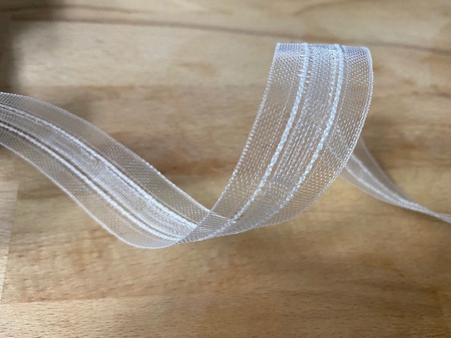 Gardinenband Kräuselband 22 mm Polyester transparent