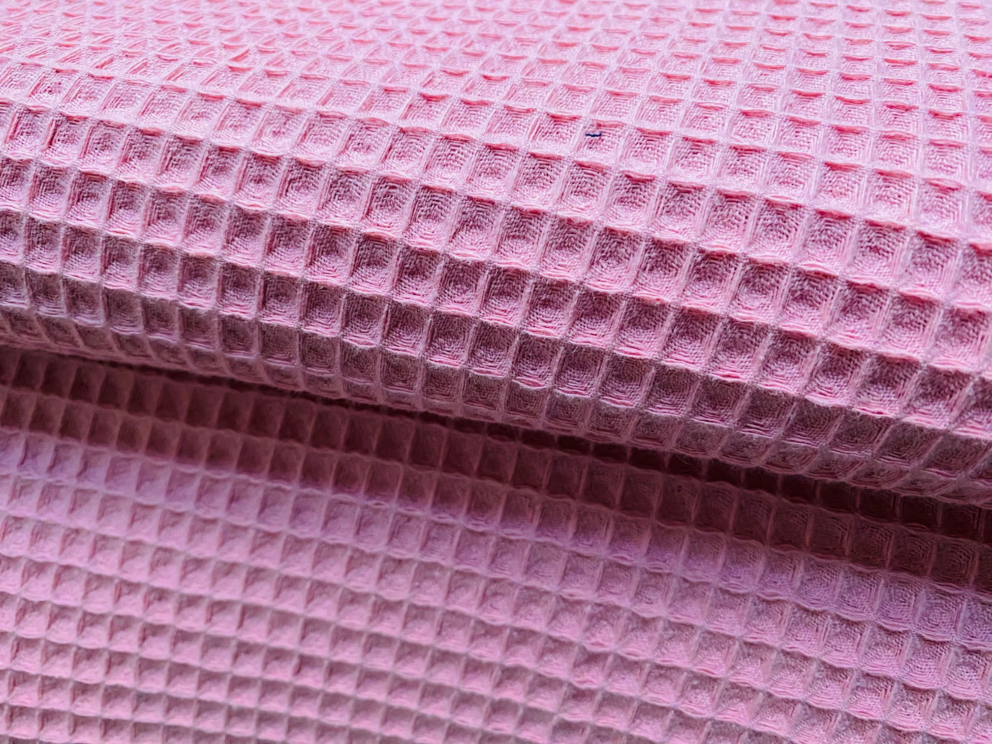 Waffelpique Rosa Himbeer