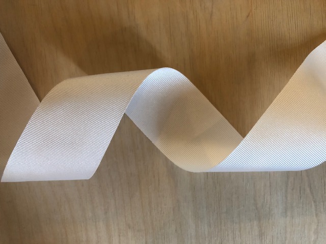 Ripsband Weiß 40 mm breit