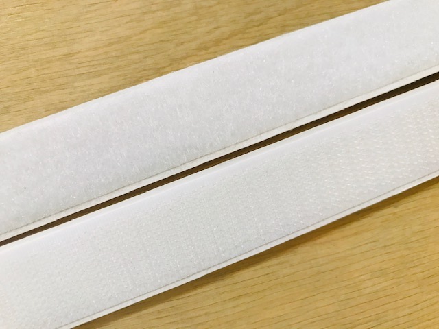 Klettverschluss zum Aufnähen Weiß 20 mm 01