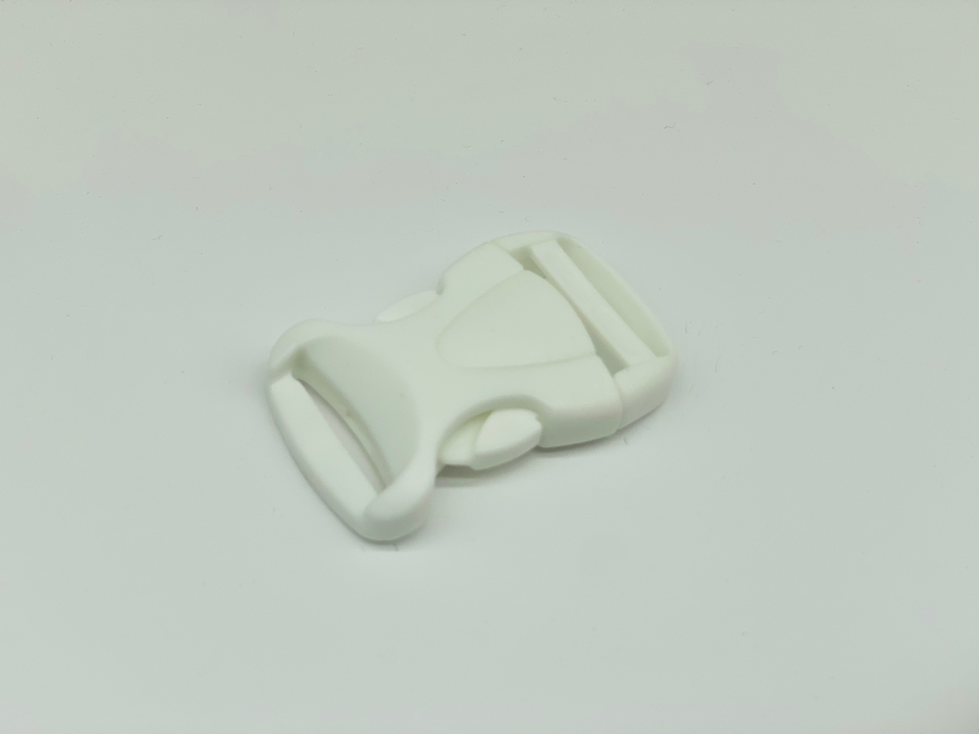 Steckschnalle 25 mm Weiß Kunststoff