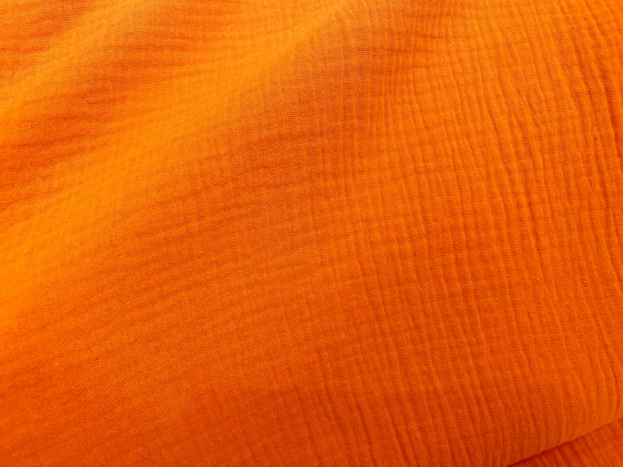Bio-Musselin/Gauze Uni Orange