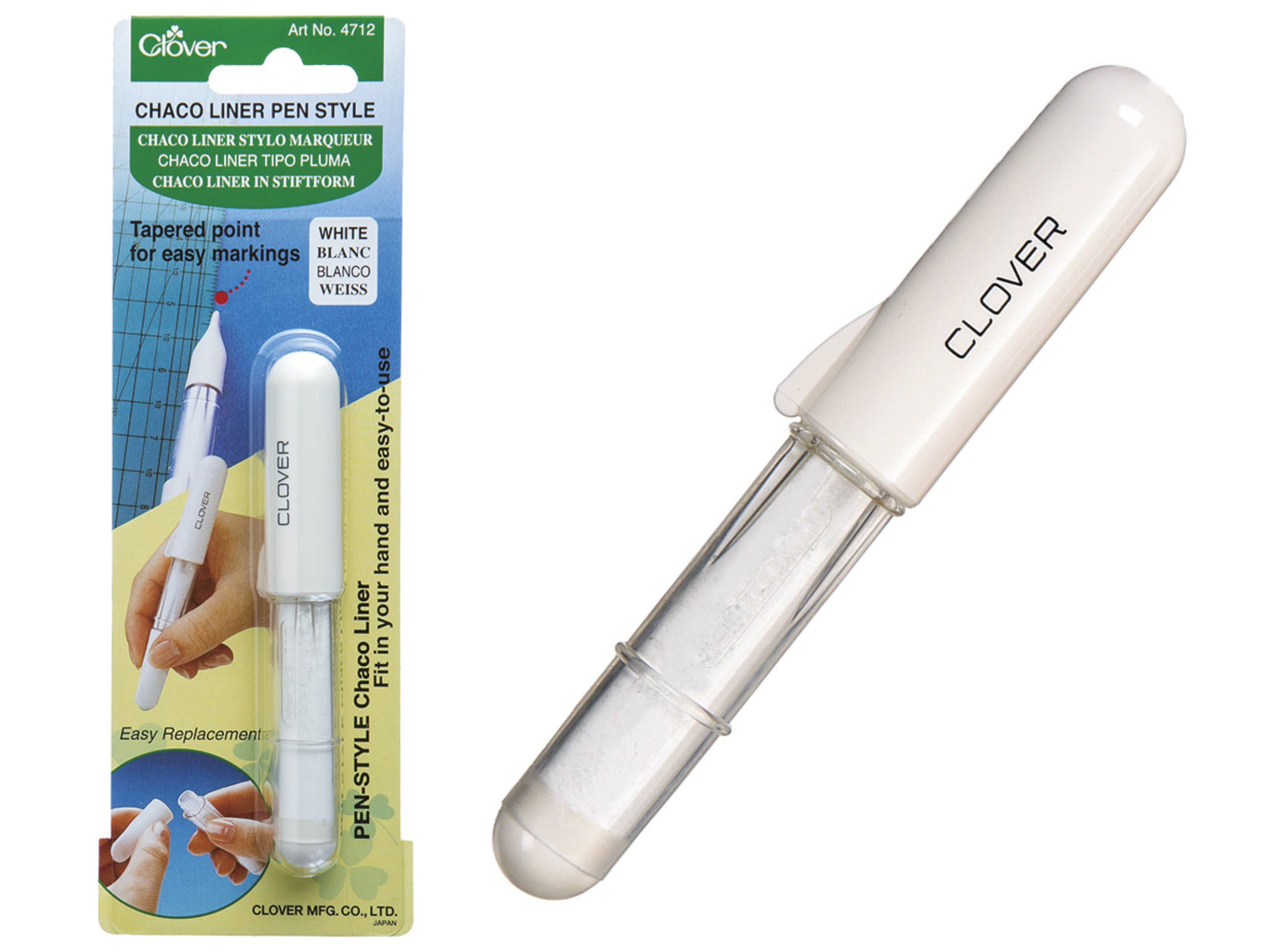 Chaco Liner Kreiderad Stift Weiß Clover