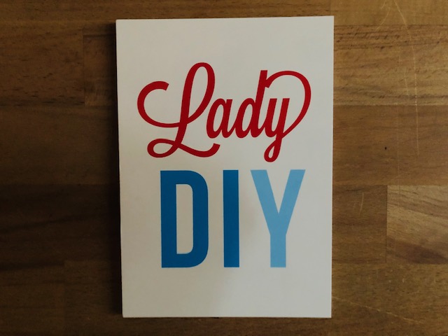 Postkarte Lady DIY