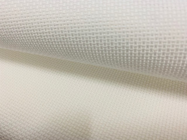 Stickstoff Weiß Aida fein 80 cm breit Baumwolle