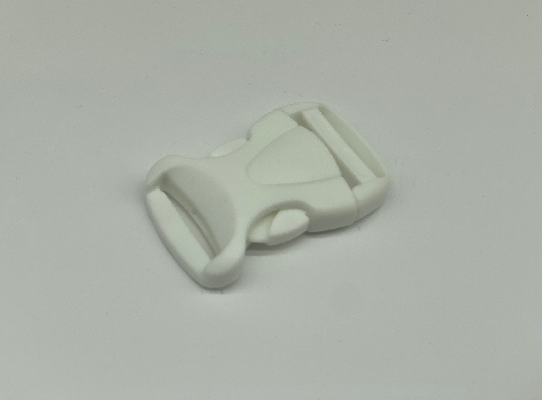 Steckschnalle 30 mm Weiß Kunststoff