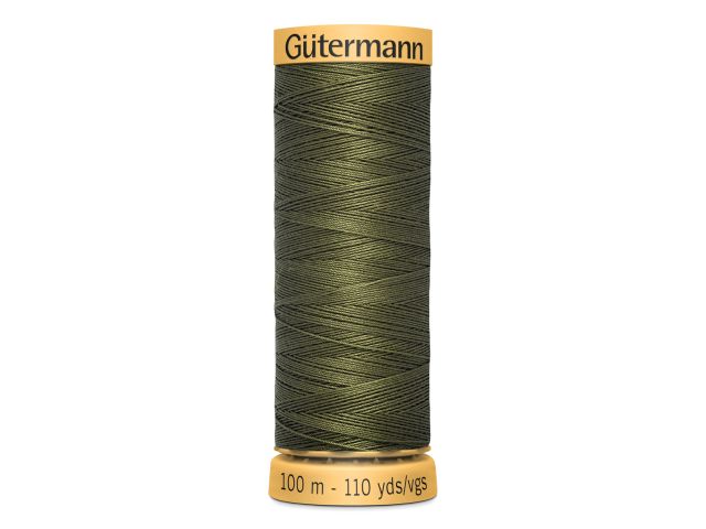 Gütermann Baumwollnähgarn 100 m 424 Khaki Dunkel