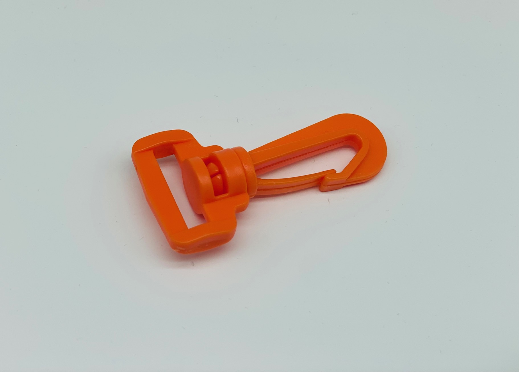 Karabinerhaken 30 mm Orange Kunststoff