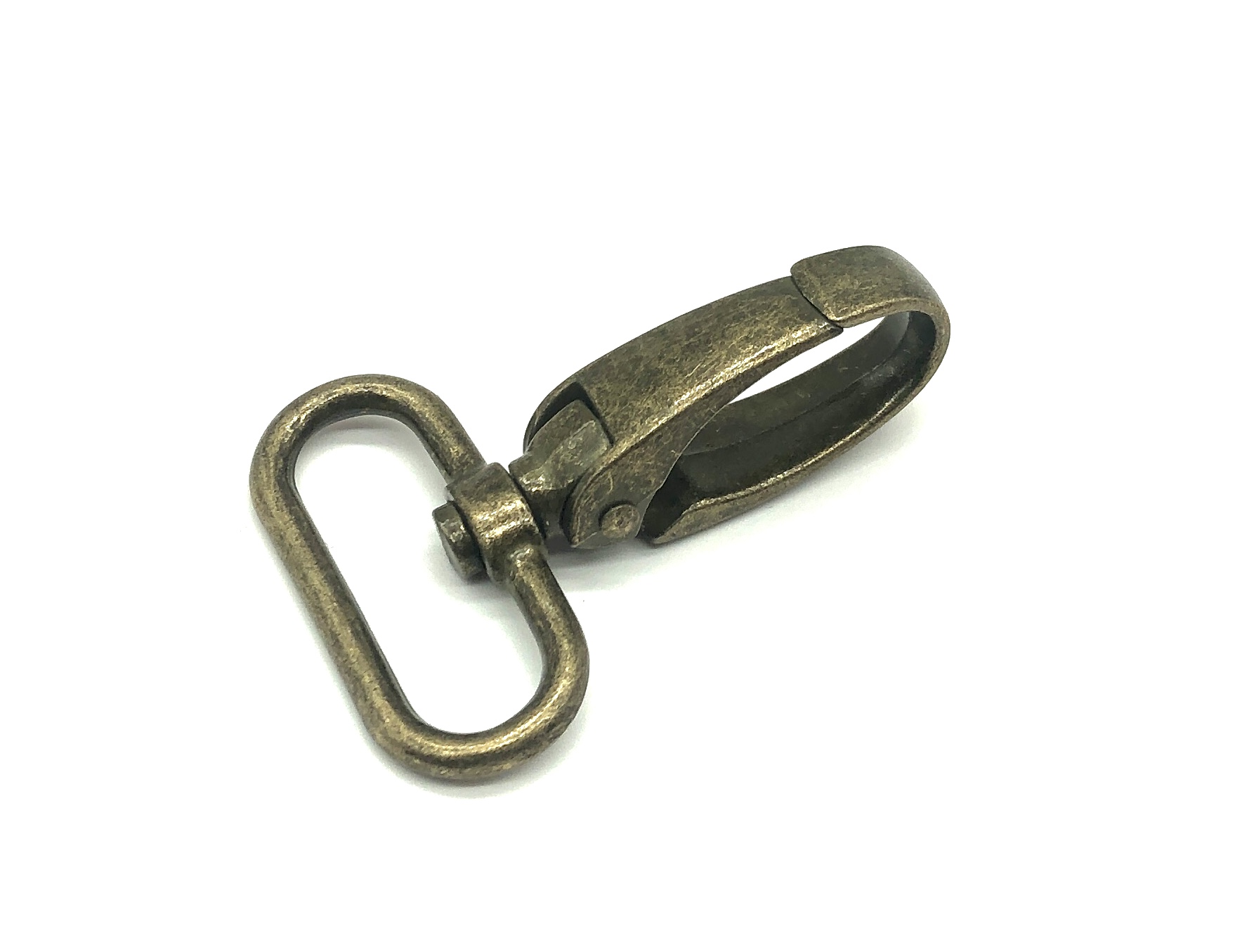 Karabiner 30 mm Altgold Oval