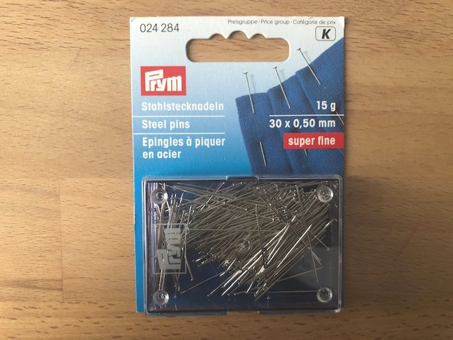 Prym Stecknadeln 0,50 x 30 mm silberfarbig 15 g