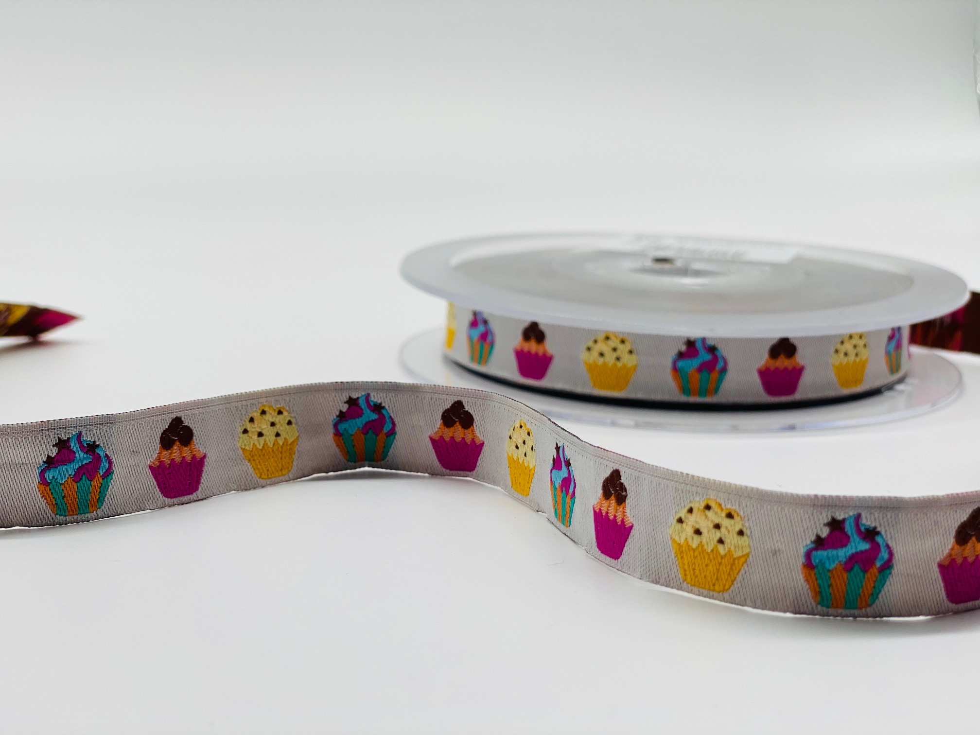 Webband Bunte Cupcakes 15 mm